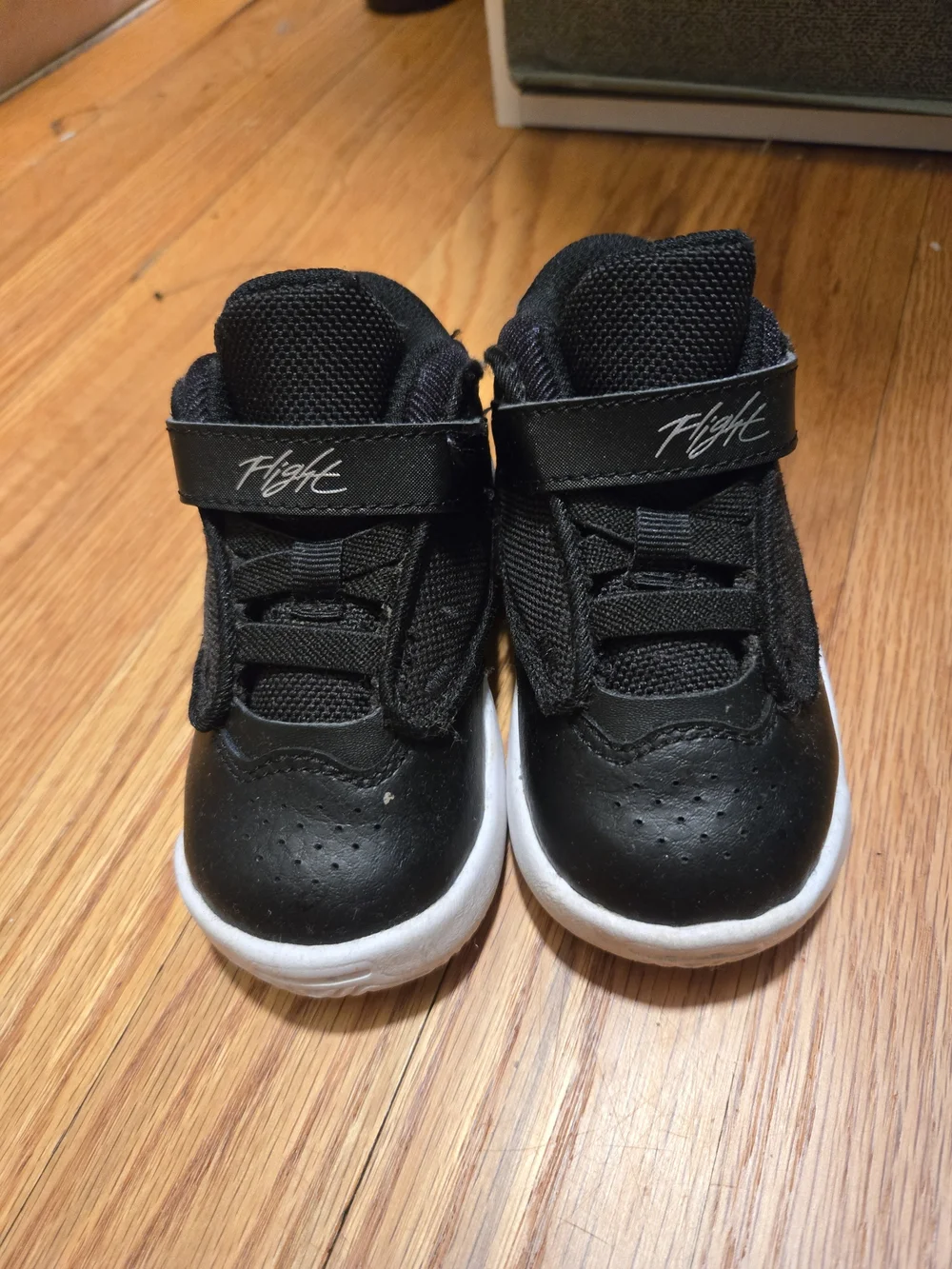Jordan 6c Black and White High-Top Sneakers with 'Flight' Strap